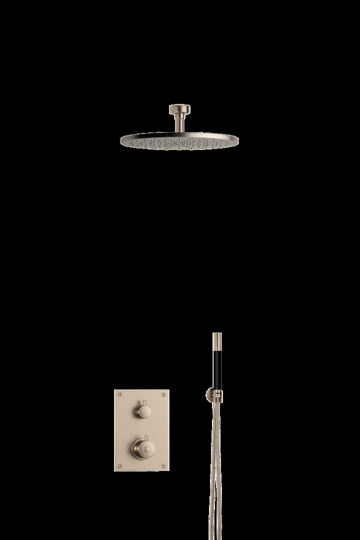 Tapwell Takduschpaket ED2 för Inbyggnad Ø30 cm (Brushed Nickel)