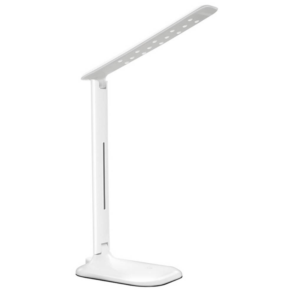 Anpassningsbar skrivbordslampa, vikbar läslampa med arm och exakt metallskaft för stabilitet, minimalistisk design för moderna utrymmen, 5