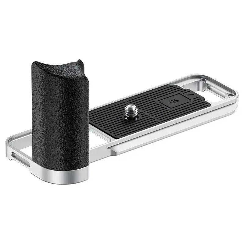JJC Handgrepp för Fujifilm X-E5 med inbyggt SD-kortfack (Silver)