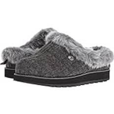 Skechers Dam Keepsakes-Ice Angel toffel, Träkol, 6.5 UK Wide