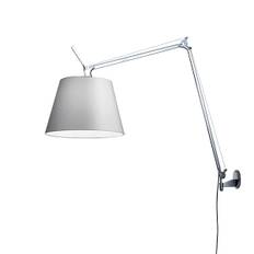 Tolomeo Mega Væg Ø36 Alu/Grå Silke