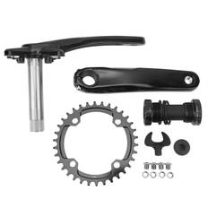 34T Bicycle Crankset Hollow 170MM Integrated Bike Crank and Chainring Set for Cycling 9 to 12 Speed