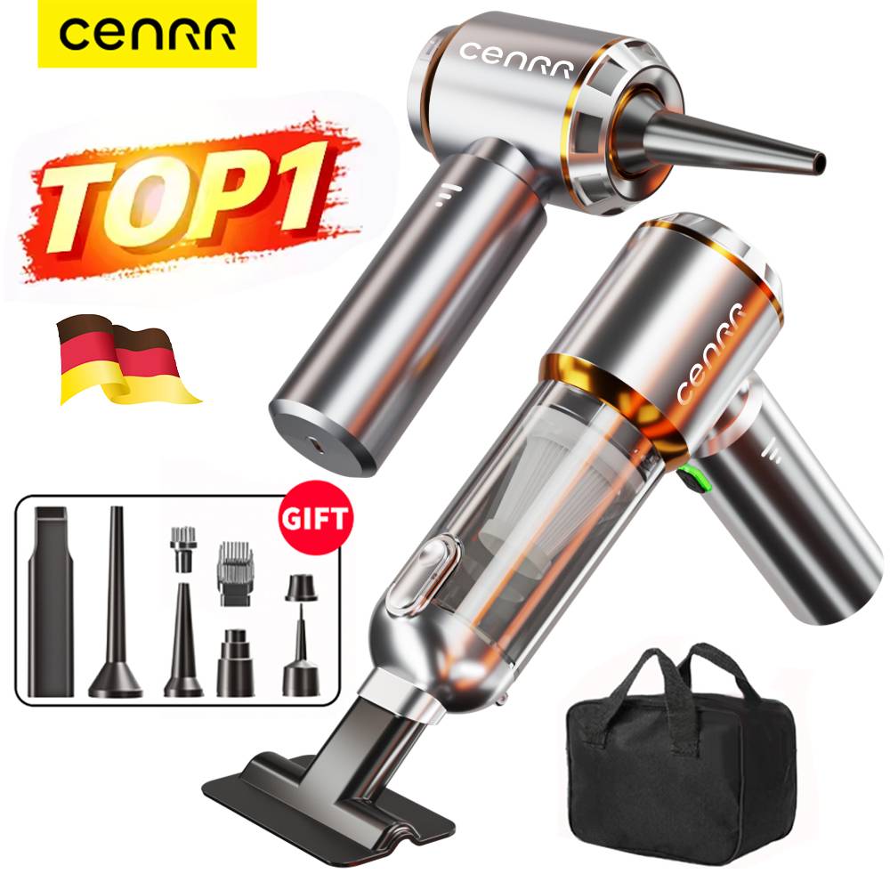 CENRR Portable Wireless Car Vacuum Cleaner Mini Powerful  998000PA Home Appliance Handheld Blower Vacuum Cleaner for Car Cleaner