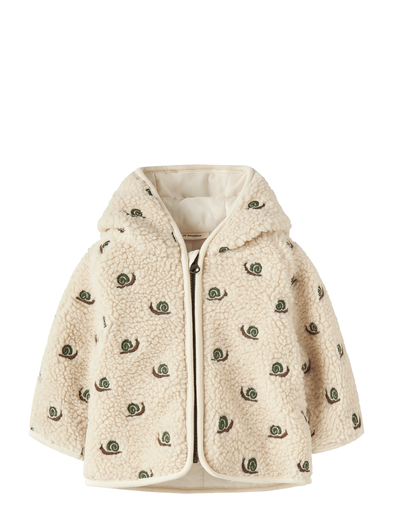 Lil'Atelier Nbmnalo Sui Loose Sherpa Jacket Lil - Cream - 80