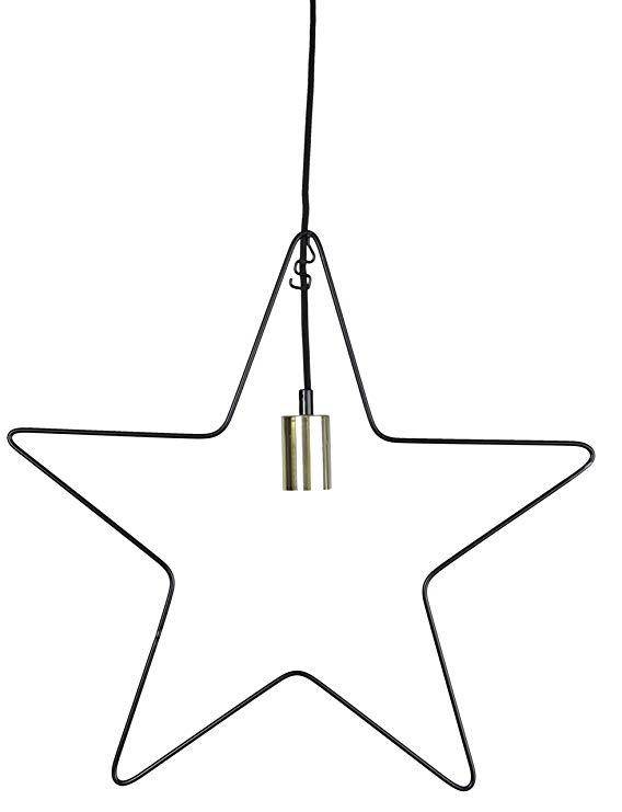 Star Hanging Ramsvik Ca 55 X 55 Cm E 27 Socket Colour Black/Brass Metal E27