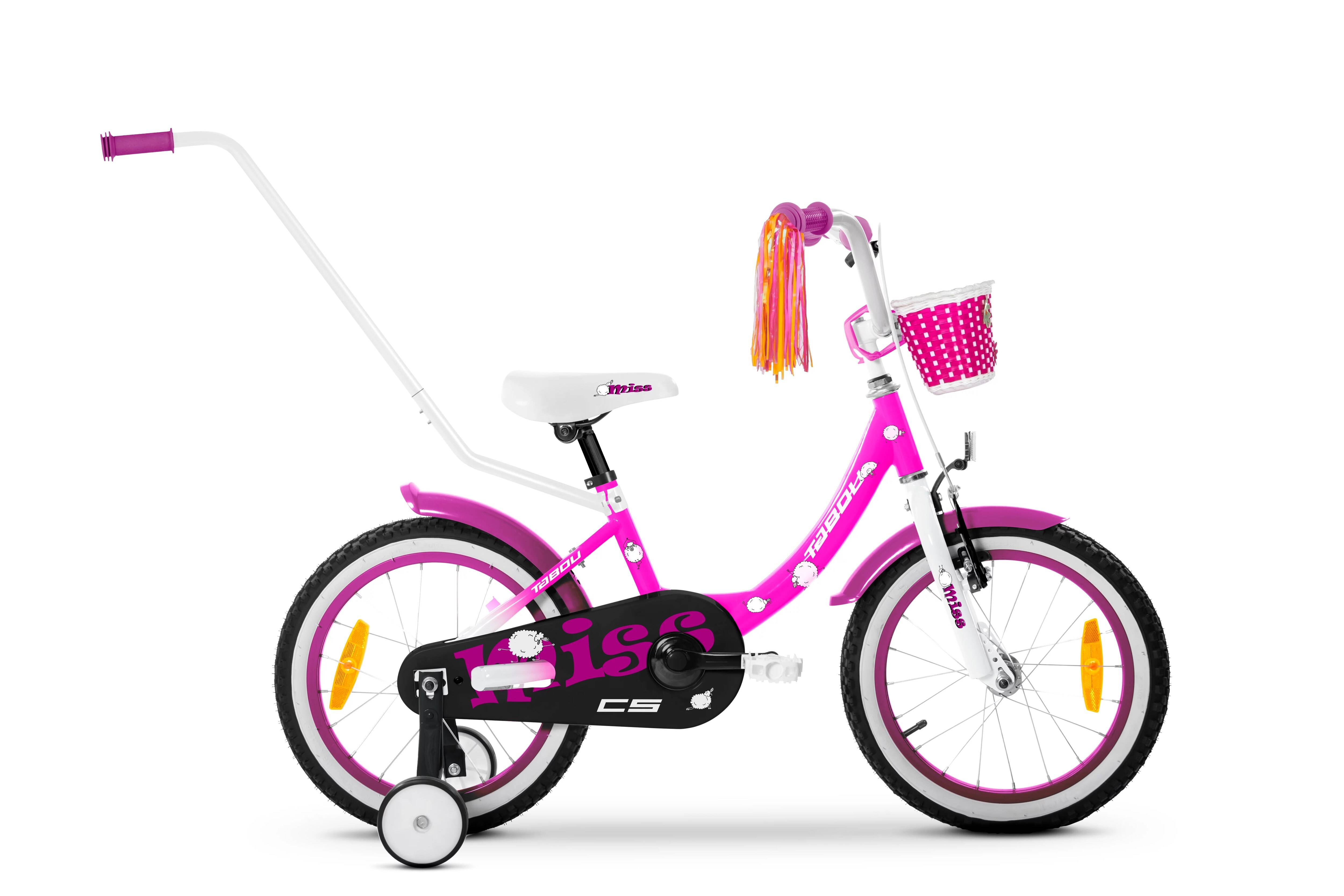 Tabou Mini Miss 12 CS ALU Rosa/Vit, 0 vxl / 12"