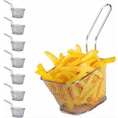 8 st pommes friteskorgar, köksredskap Mini frityrkorgar Snackkorgar Grillkorgar frityrkorgar