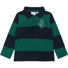 The New Tnstpinon L_S Pique Polo Stl. 98 pojkar - Pikétröjor Från Magasin - Navy Blazer Strip (98)