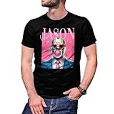 jason voorhees halloween we wear pink anime Svart T-Shirt För Män Size XL