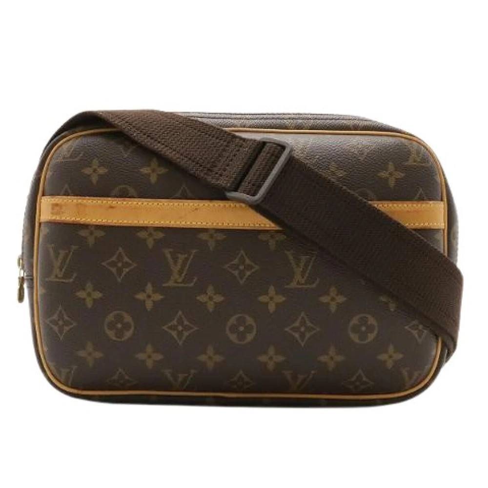 Louis Vuitton Vintage Pre-owned Monogram Reporter PM Skuldertaske M45254 - Vintage - Dame - Brun - ONE SIZE - Uld