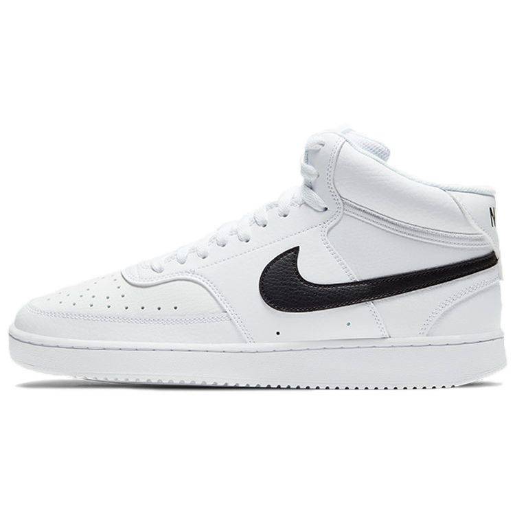 Nike Court Vision Mid Vit Svart Herr Sneakers CD5466-101 38.5