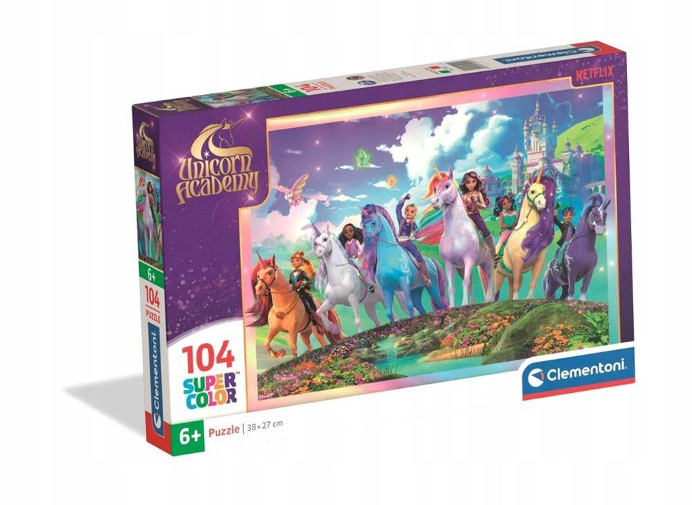 Unicorn Academy Mystic pussel 104 bitar Clementoni