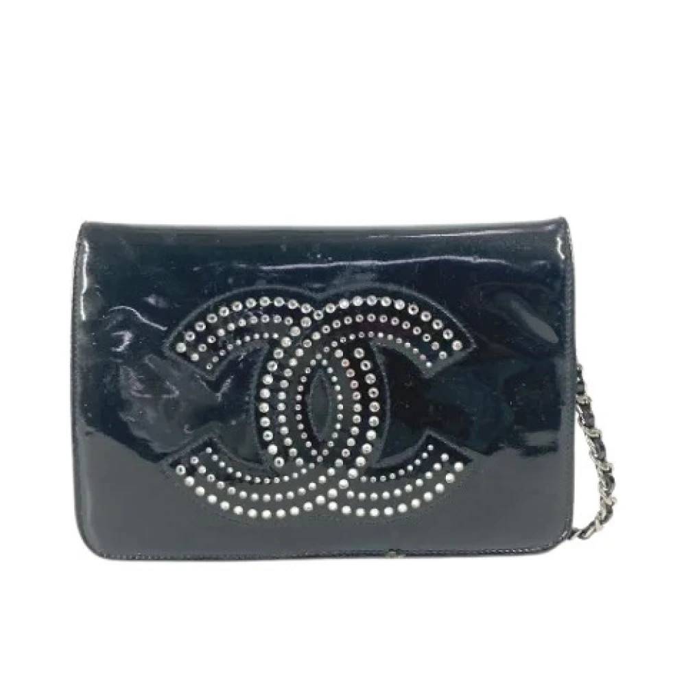 Chanel Vintage Pre-owned Pochette Skuldertaske - Vintage - Dame - Sort - ONE SIZE - Uld