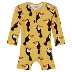 Kuling Paros Mönstrad UV-Dräkt Med Tukaner Harvest Yellow 74/80 cm  Gul  74/80 cm  Unisex