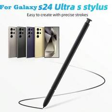 Ultra Stylus-penna kompatibel med Galaxy S24 Ultra S Pen-ersättning kompatibel med Galaxy S24 Stylus-pekskärmspenna utan Bluetooth - Svart