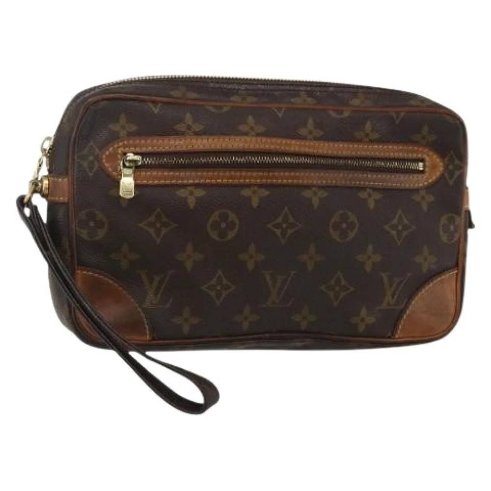 Louis Vuitton Vintage Pre-owned Canvas Clutch - Vintage - Dame - Brun - ONE SIZE -