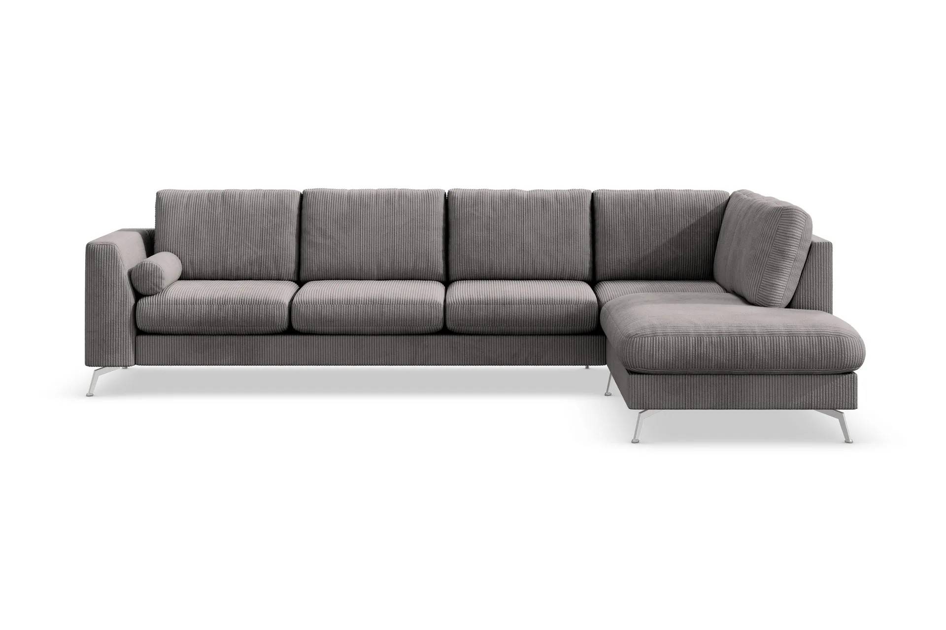 Scandinavian Choice Ocean Lyx 4-sits Högervänd L-formad Schäslongsoffa i Manchester - Mörkgrå Divansoffor & schäslongsoffa Grå