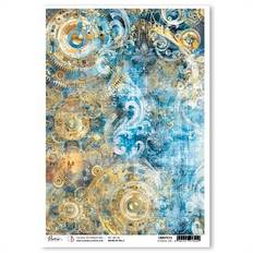 Decoupage Rispapir - Golden blue