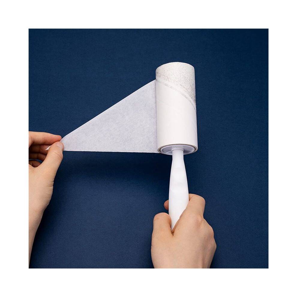 Lint Roller Full 360 Ark med 10 Extra Klibbiga Lint Roller Set för Kläder, Soffa, Säng och Matta, Husdjurshår, Katthår