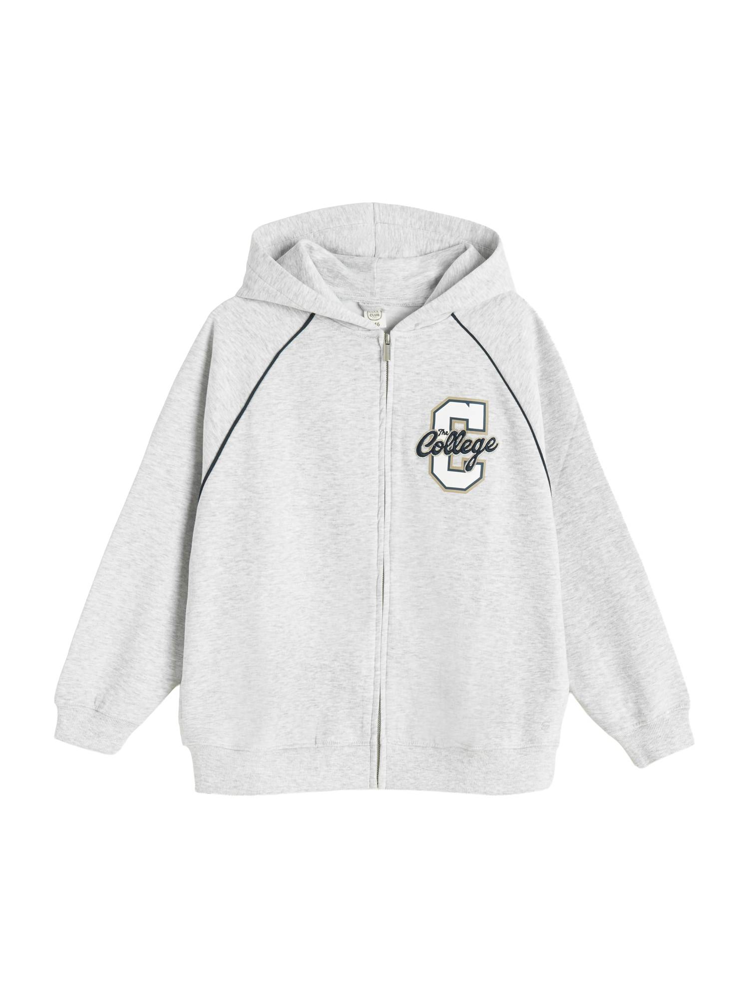 Cool Club Sweatjakke  grå / sort / hvid