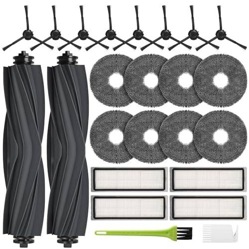 RUKHOOL L10s Pro Gen3 tillbehör till Dreame L10s Pro Gen 2/L10 Prime/L10s Plus/L10s Ultra reservdelar tillbehörssats för Xiaomi X20 Plus/X20+ 2 huvudborste 8 sidoborste 4 filter 8 torkdynor