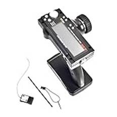 DollaTek FS-GT3B 3CH RC System 2.4G radiokontrollsändare med FS-GR3E-mottagare för RC-bilbåt