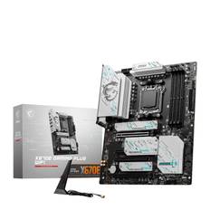 MSI X670E GAMING PLUS WIFI Compatible with AMD Ryzen series motherboard equipped with a large white silver heatsink and rich functions for MB6466