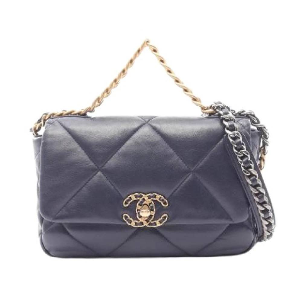 Chanel Vintage Pre-owned Matelasse As1160 Skuldertaske - Vintage - Dame - Blå - ONE SIZE - Uld