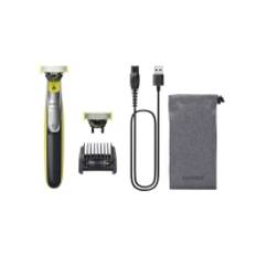 Philips OneBlade 360 QP2734/31 Ansikte, Folierakapparat, Grå, Lime, Contour-following technology, Dual protection system, 360 Blade, QP210, QP220, QP230, QP610, QP620, QP410, QP420, Batteri, Litium-Ion (Li-Ion)