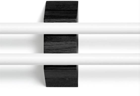 Minimism Double væglampe, eg sort