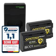 PATONA 2X Protect Akku NP-W235 mit Ladegerät PD Performance kompatibel mit Fuji Fujifilm GFX-50s II GFX-100S GFX100 II X-H2 X-H2S X-S20 X-T4 X-T5 GFX 50 100 100S GFX50 XH2 XH2S XS20 XT4 XT5