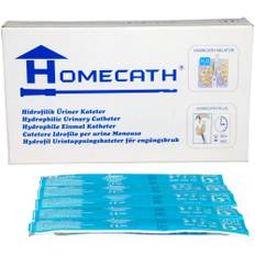 Engangskateter, HomeCath Plus, nelaton, CH 12, 20cm, coated, female, PVC-fri, 30 stk, Katetre,