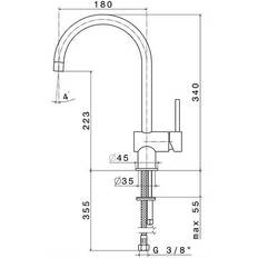 Newform XT 4325 køkkenarmatur Børstet Messing