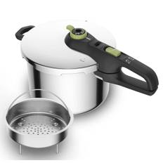 Tefal - Trykkoger Secure Trendy - 6 L med dampkurv