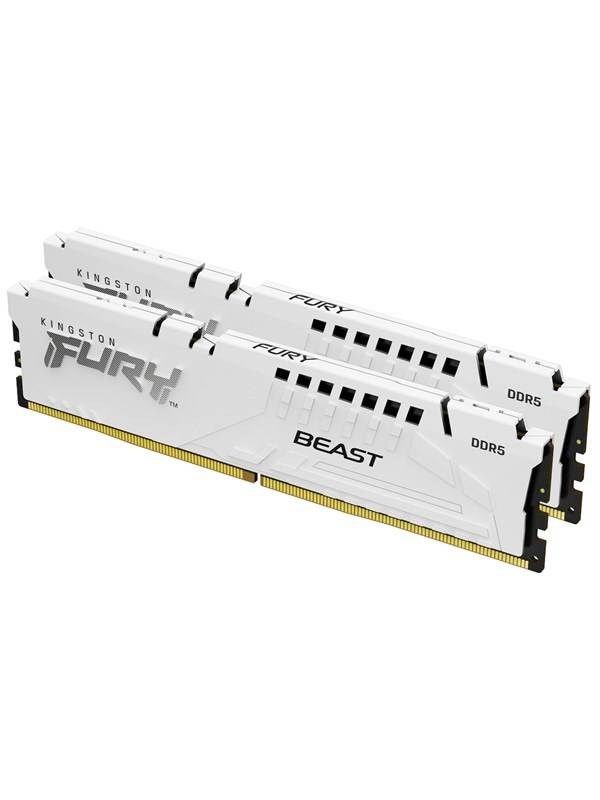 Kingston FURY Beast DDR5-6000 - 64GB - CL30 - Dual Channel (2 pcs) - AMD EXPO & Intel XMP - Hvid