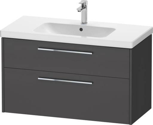 Duravit D-Code møbelpakke, 100x48 cm, mat sort