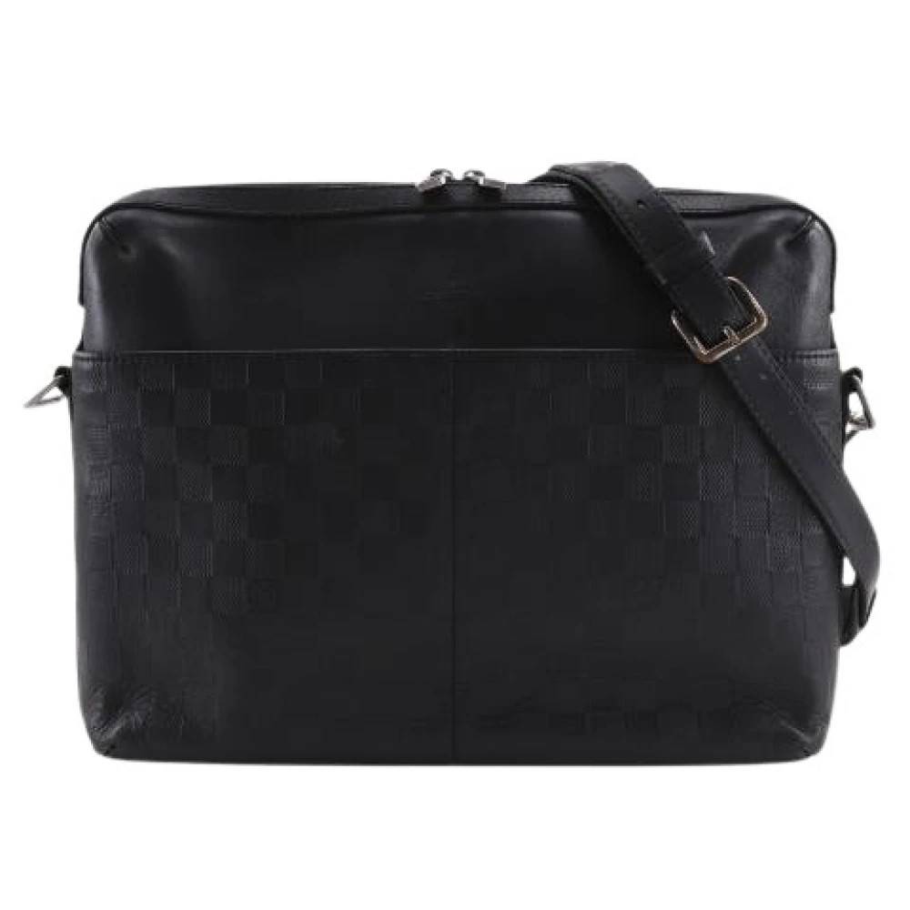 Louis Vuitton Vintage Pre-owned Calypso MM Damier Infini Skuldertaske - Vintage - Herre - Sort - ONE SIZE - Uld