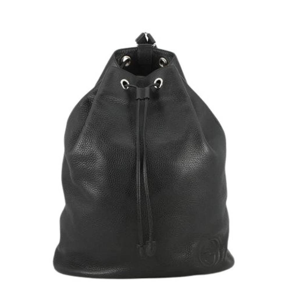 Gucci Vintage Pre-owned Læder Rygsæk - Vintage - Herre - Sort - ONE SIZE - Læder