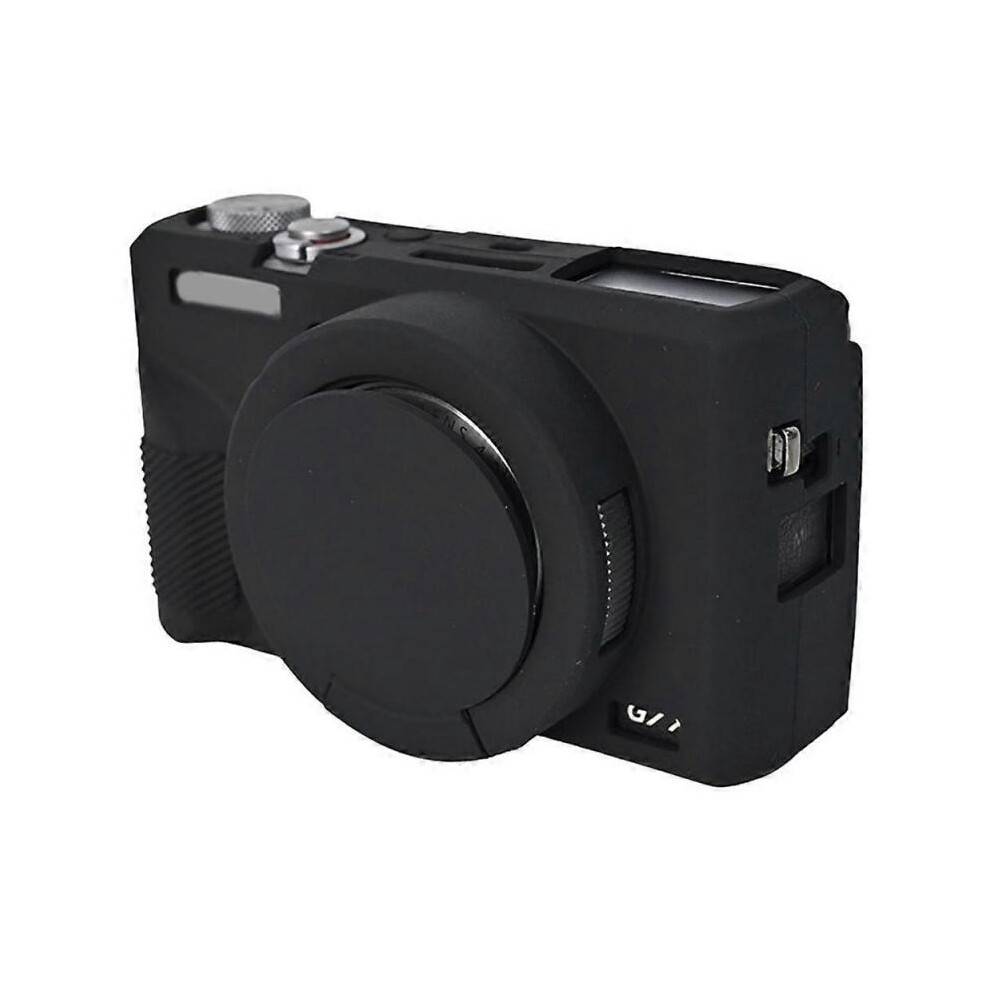 (Black, Multicolor) For Canon G7 X Mark III Protective Case Dust-Proof Silicone Camera Cover - Rose