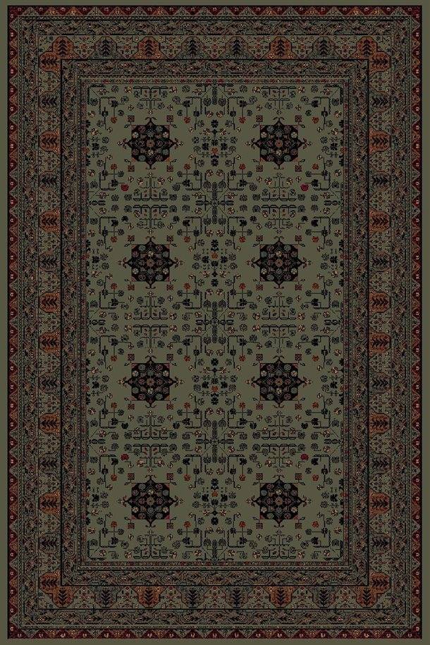 Napoleon tæppe - 43002 Green 200 x 300 cm