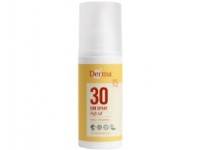 (ComputerSalg) Solcreme Spray Derma Sun Spray SPF 30 150ml Svanemærket/Allergimærket u. Parfume,150 ml/stk - (15 L)