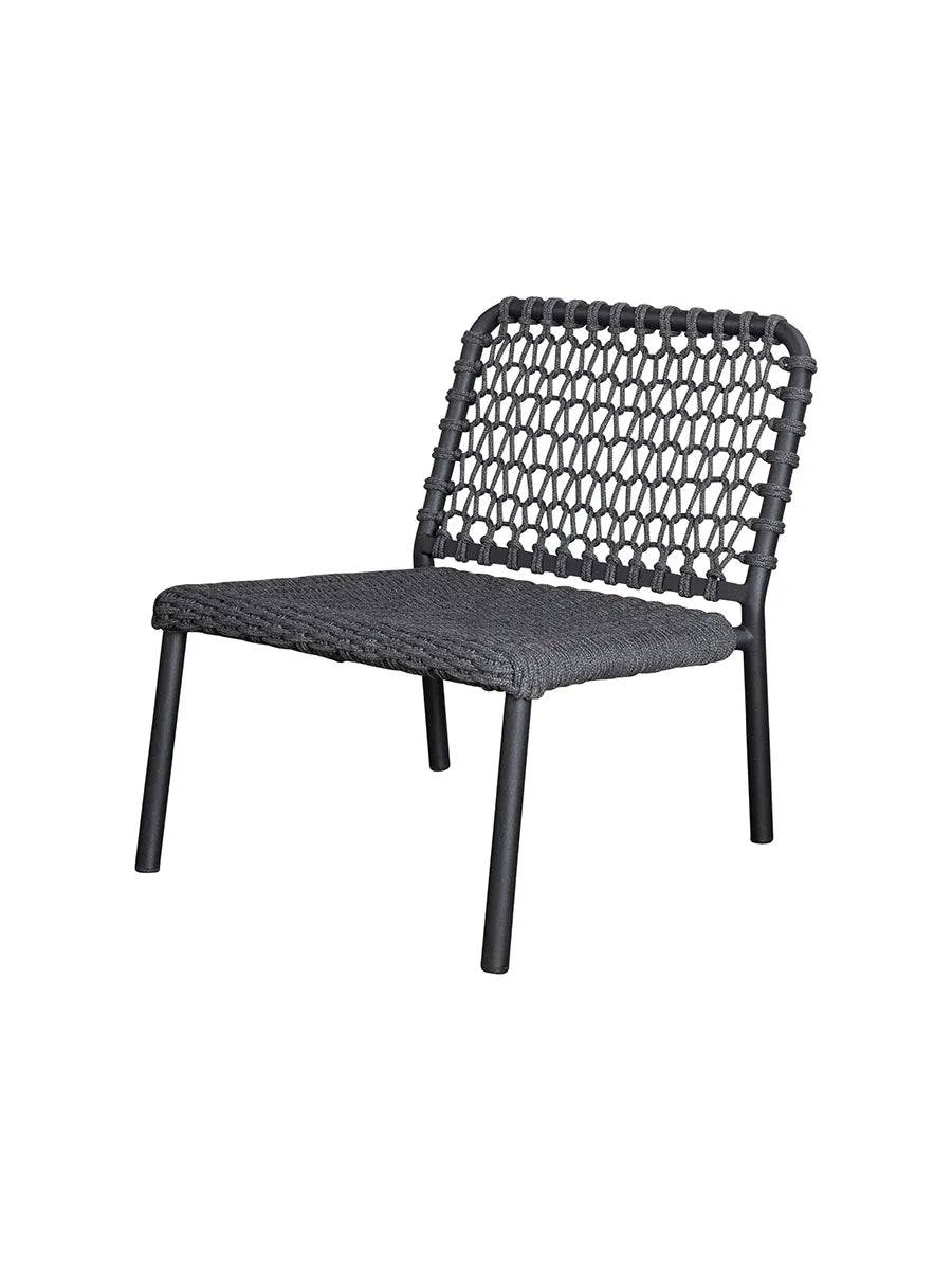 Ocean Enkeltmodul, soft rope fra Cane-line Dark grey / Ingen hynde - Jacobsen Plus