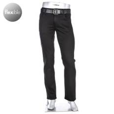 Alberto Herren Jeans schwarz Baumwolle