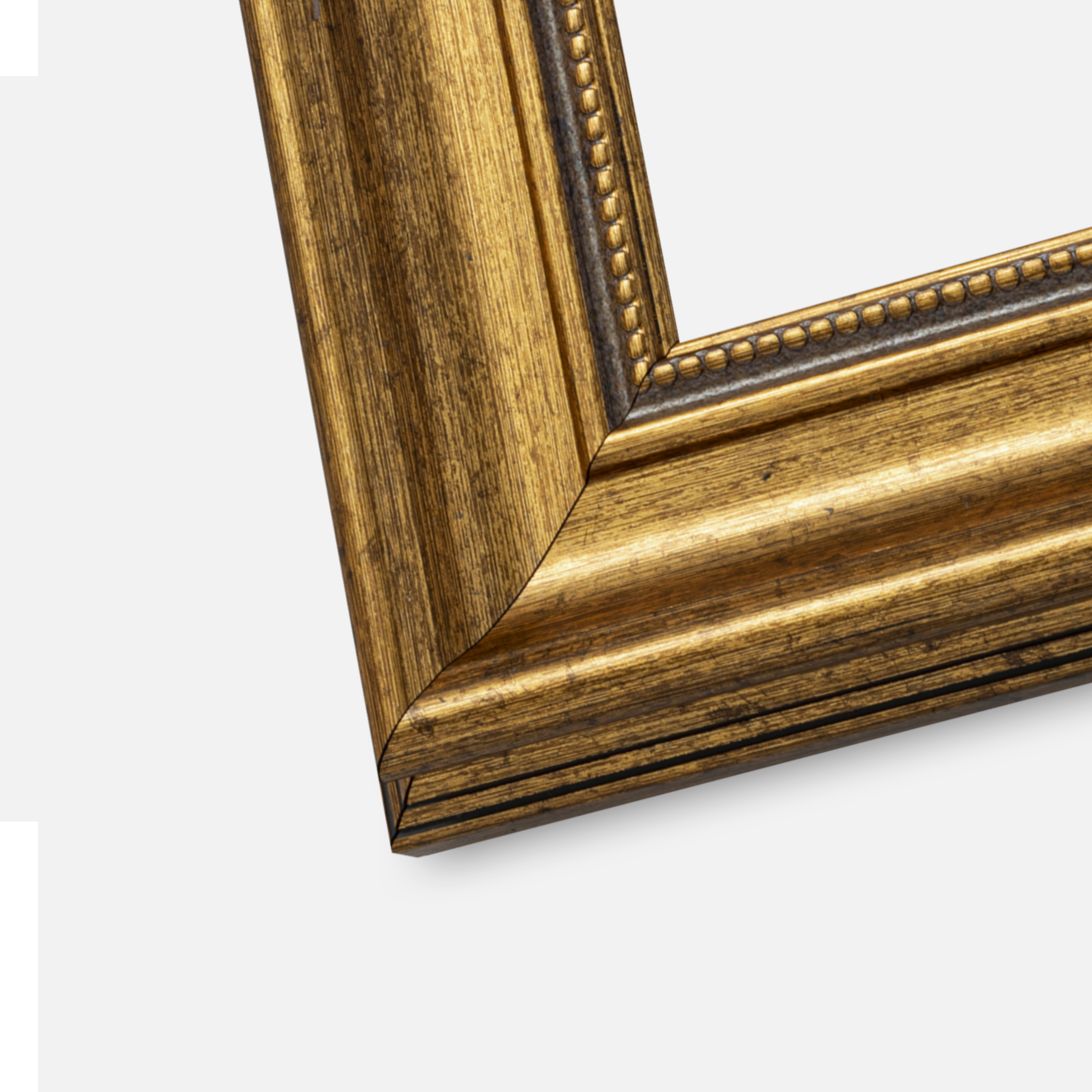 Ram Rokoko Glas Guld 70x70 cm - Passepartout Vit 23x23 inches