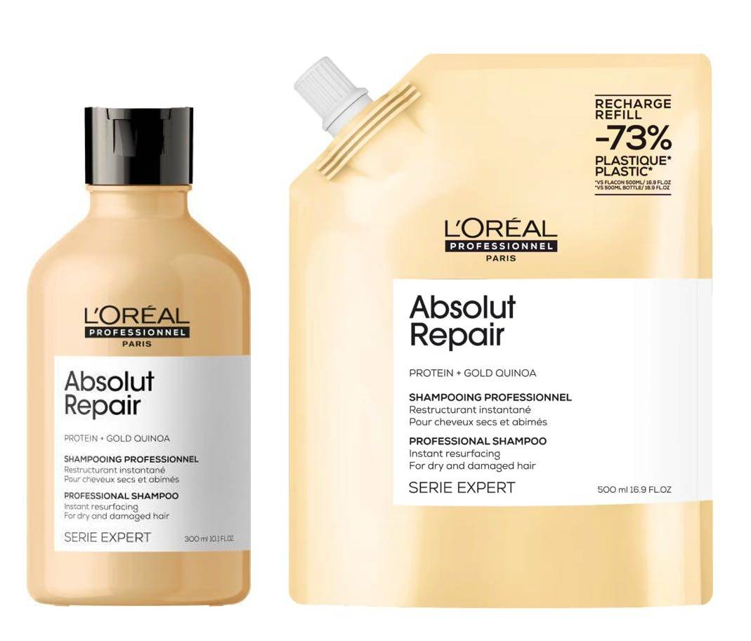 L'Oréal Professionnel Absolut Repair Gold Shampoo + Refill 300 ml + 500 ml
