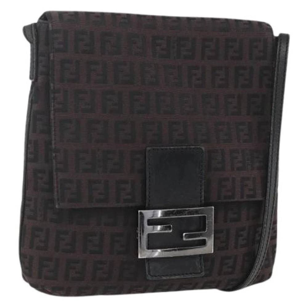 Fendi Vintage Pre-owned Canvas Cross Body Taske - Vintage - Dame - Brun - ONE SIZE -