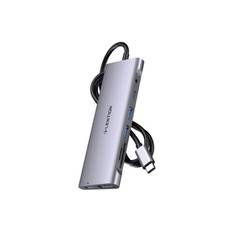 Lention Adapter/HUB 1m gray USB hub - 8 ports - Grå