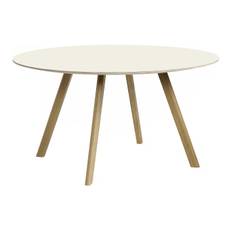 Copenhague Table CPH25 - Water Based Lacquere/Off White Linoleum