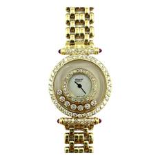 Chopard Happy Diamonds yellow gold watch