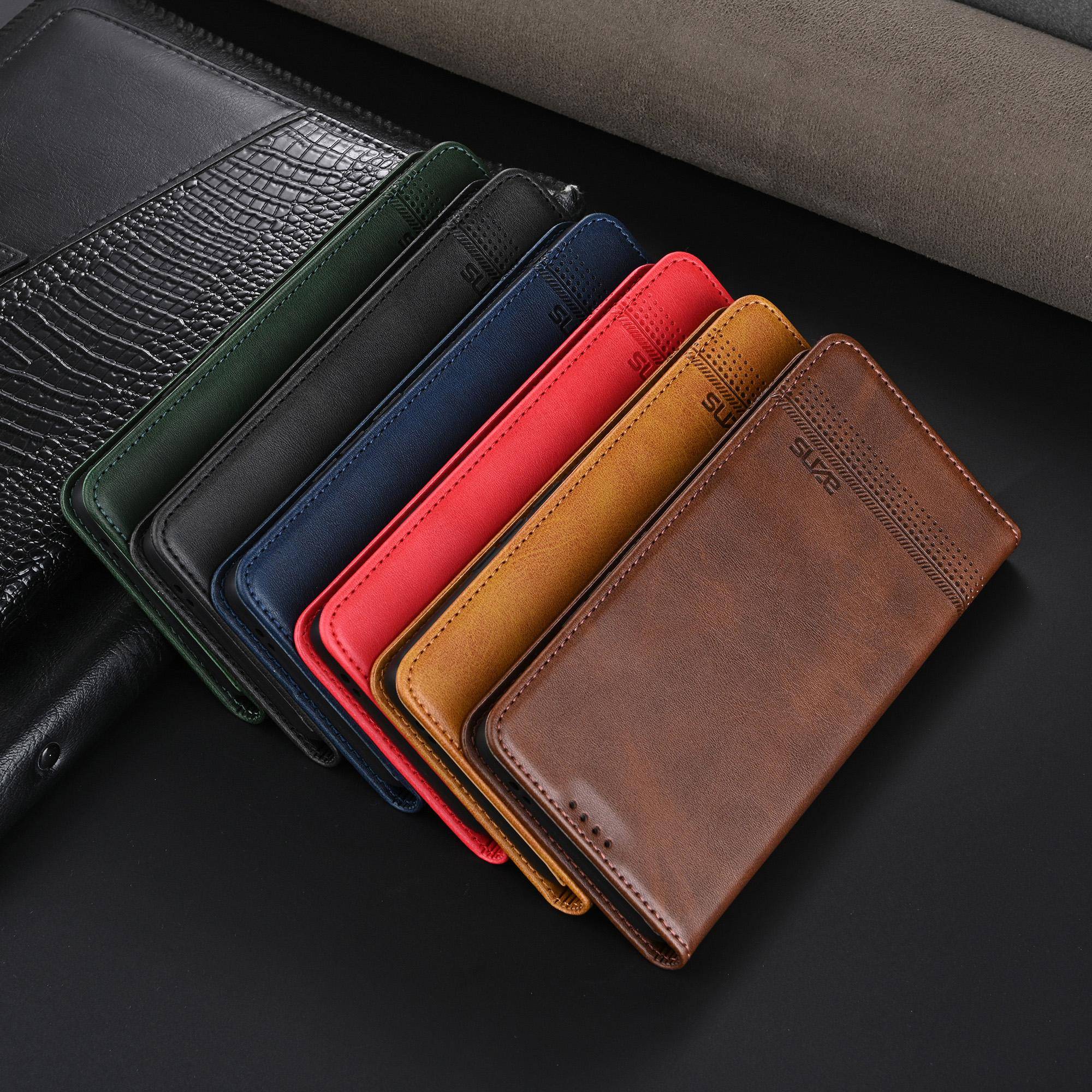 EUCAGR Lyxig PU-läder Plånbok Telefonfodral För Xiaomi POCO X8 Pro Max Sladdfack Hållare Skydd För Xiaomi POCO X8Pro Max brun